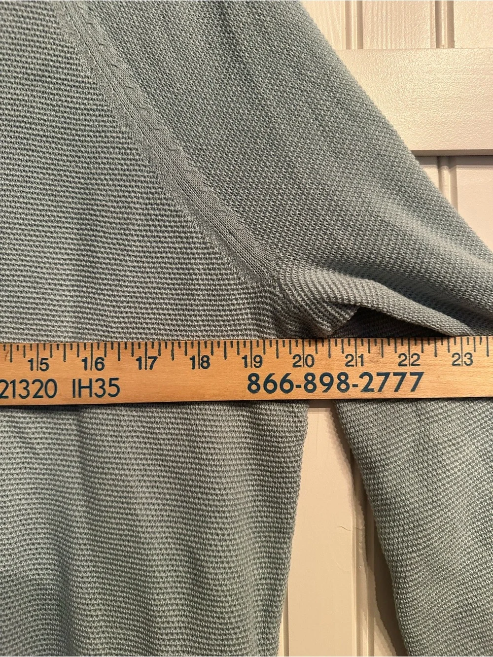J. Crew Men's Pale Blue Crewneck Waffle Knit Sweater 100% Cotton Size L